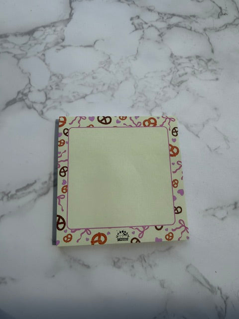 Scheduled & Salty Pretzel Notepad (A5) – A cute daily planner with personality