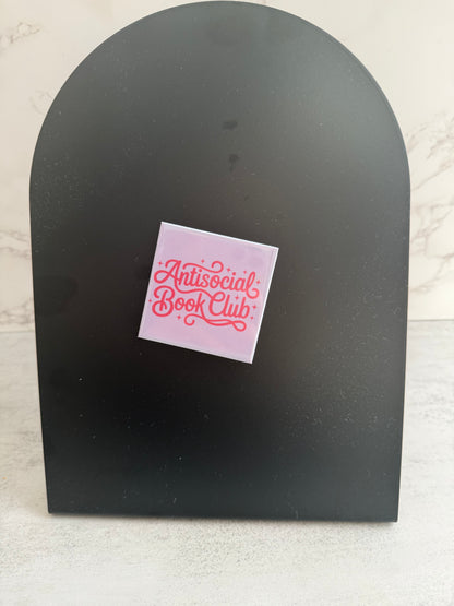 Antisocial book club magnet