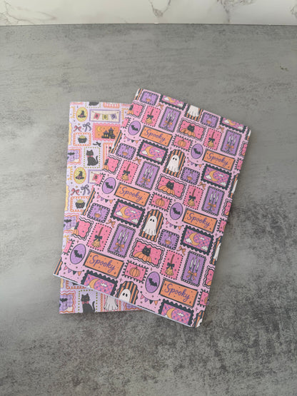 Bookish Halloween pocket notebook journal/ Travelers Notebook Insert