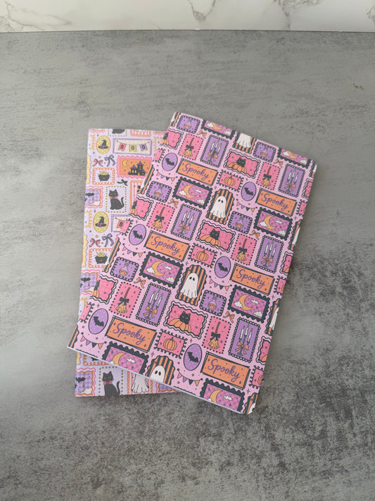 Bookish Halloween pocket notebook journal/ Travelers Notebook Insert