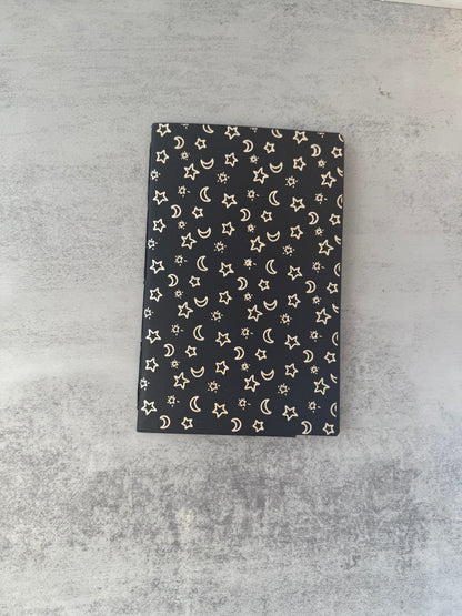 Black and gold foil Halloween pocket notebook / Travelers Notebook Insert