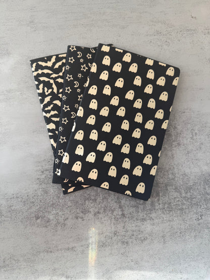 Black and gold foil Halloween pocket notebook / Travelers Notebook Insert