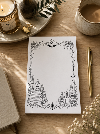 Witchy Halloween Notepad