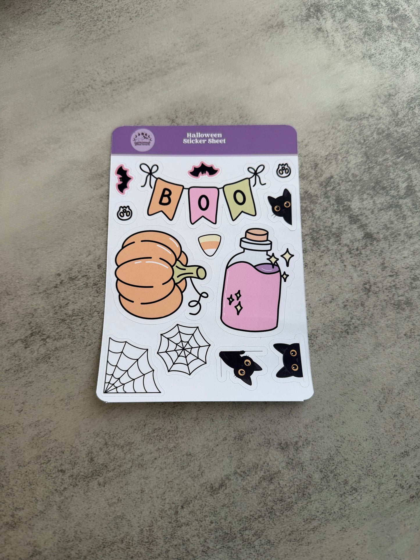 Halloween / October journal sticker sheets