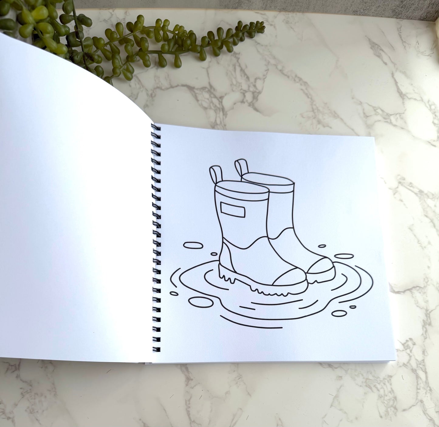 Spiral-Bound Sweet Summer Vibes Coloring Book: Cozy and Bold for relaxation