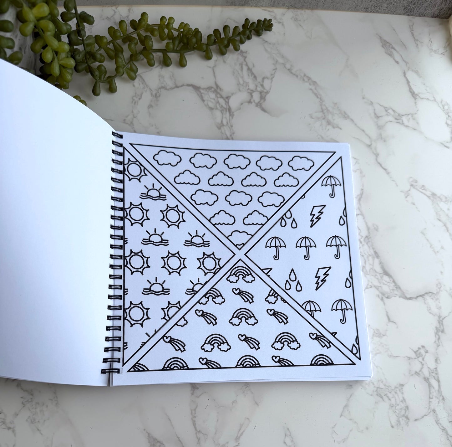 Spiral-Bound Sweet Summer Vibes Coloring Book: Cozy and Bold for relaxation