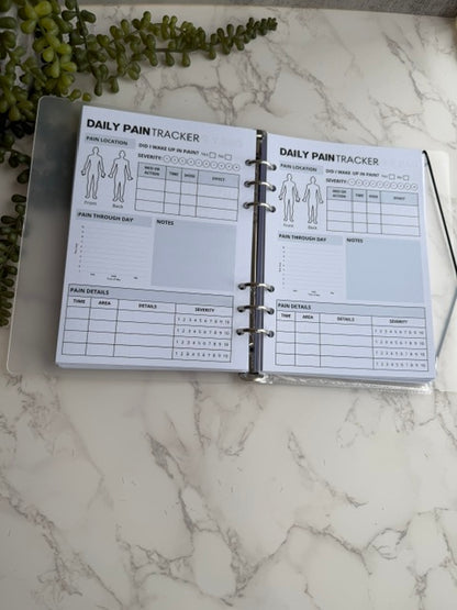REFILLS - Medical & Chronic Illness Tracker Binder (A5)