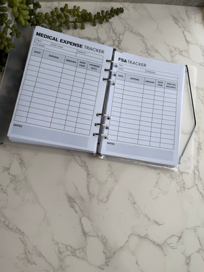 REFILLS - Medical & Chronic Illness Tracker Binder (A5)
