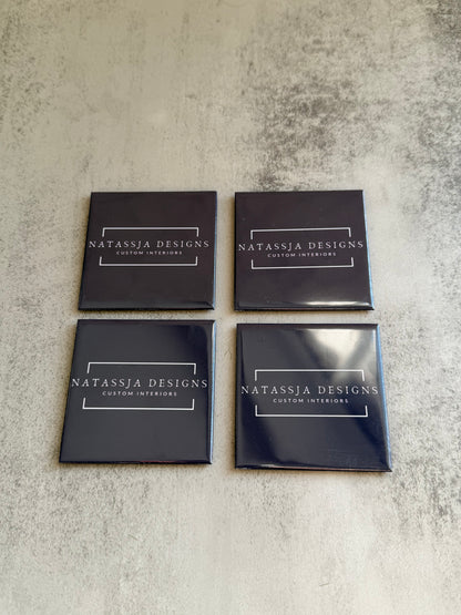 Custom Logo Business Magnets 2.5" - promotional, bulk, photo, personalized, real estate, client gift, promo