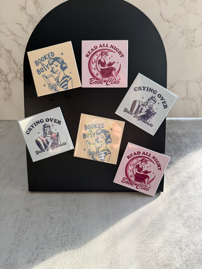 Vintage Bookish Magnets