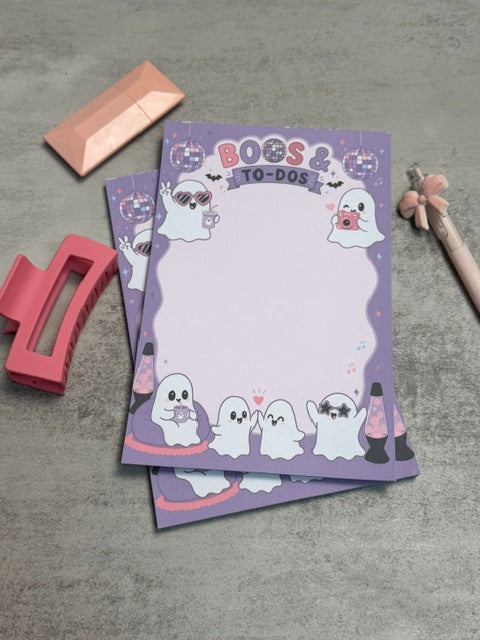 Boos & To-Dos Disco Ghosty Halloween Notepad
