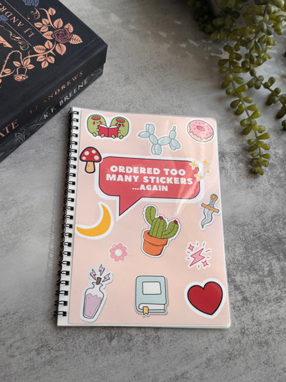 Reusable sticker book and organizer