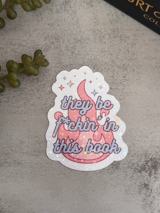 They be f*ckin' in this book sticker