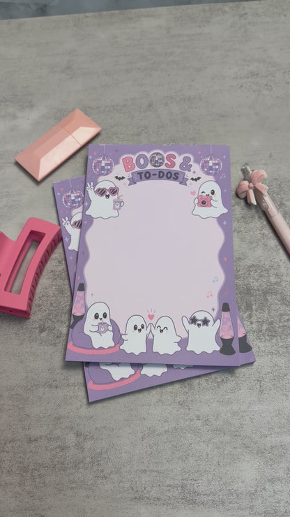 Boos & To-Dos Disco Ghosty Halloween Notepad