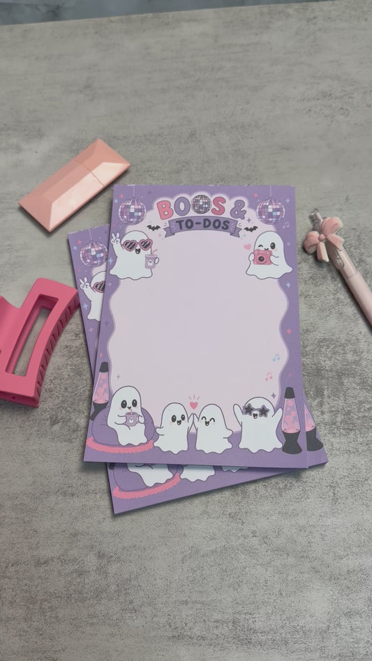 Boos & To-Dos Disco Ghosty Halloween Notepad