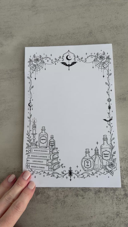 Witchy Halloween Notepad