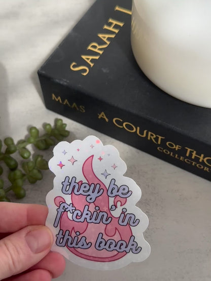 They be f*ckin' in this book sticker