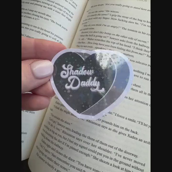 Fourth Wing/ACOTAR-inspired sticker | holographic, glitter, quote, bookish, Sarah j maas, fantasy, night court, xaden, azriel, iron flame